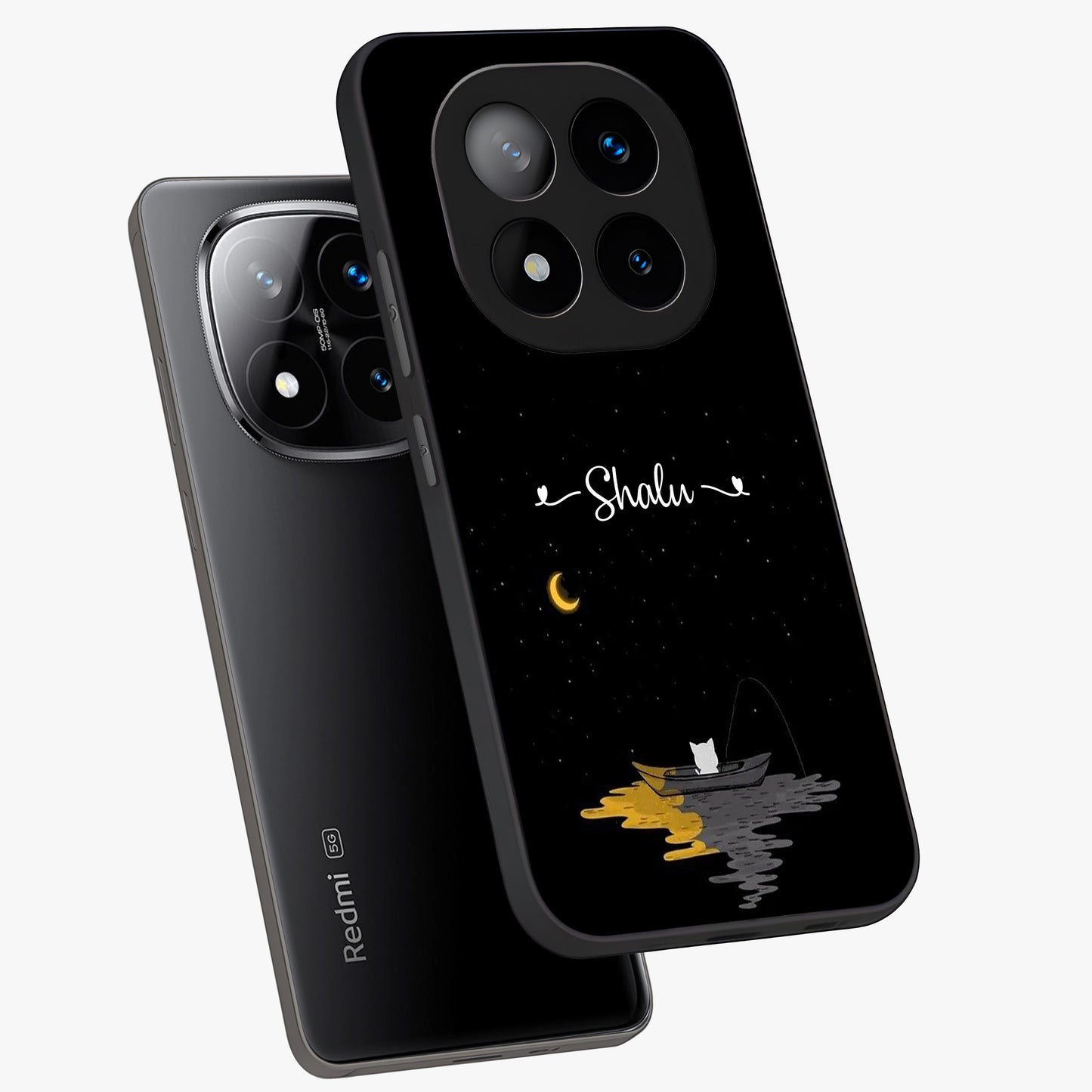 Silent Night Row Glass Case displayed in angled mockup highlighting peaceful evening design with dreamy night aesthetic.