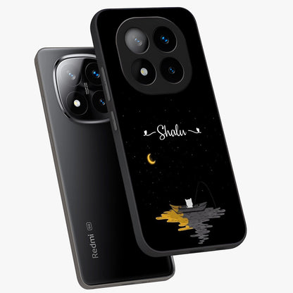 Silent Night Row Glass Case displayed in angled mockup highlighting peaceful evening design with dreamy night aesthetic.