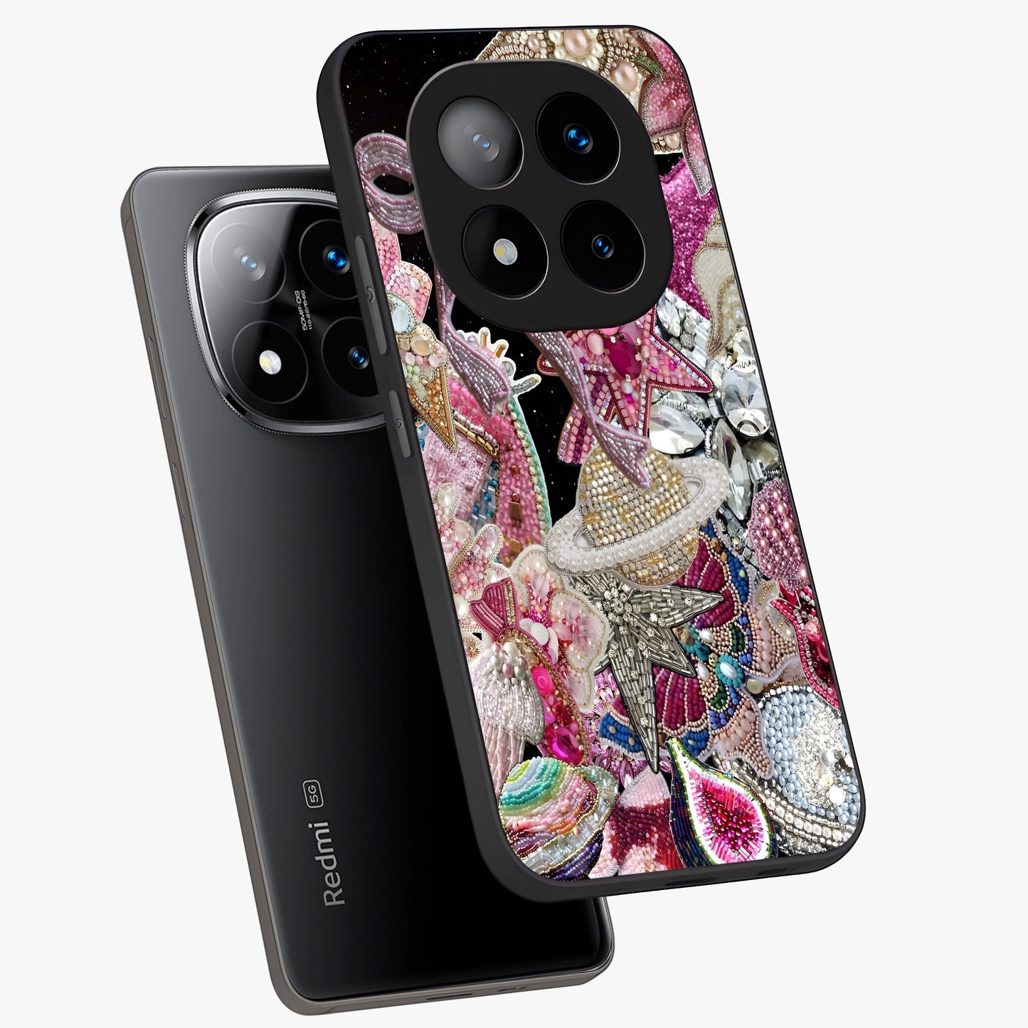 Starlit Jewel Dream Glass Case displayed in angled mockup highlighting glowing celestial jewel design with dreamy aesthetic.