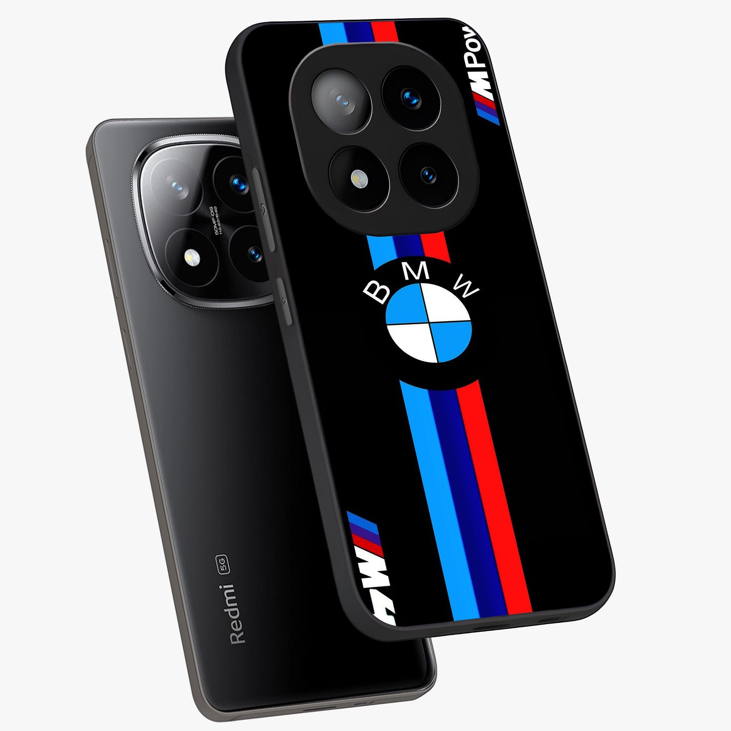 Turbo BMW Beast Glass Case displayed in angled mockup highlighting sleek racing car design with bold automotive aesthetic.