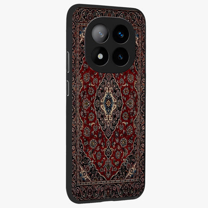 Heritage Carpet Royale Glass Case upright view showcasing detailed ornamental artwork with luxurious traditional theme.