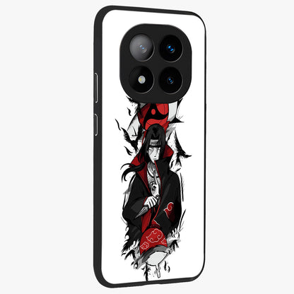 Itachi Limited Edition Naruto Anime Glass Case upright view showcasing intense anime artwork with powerful character theme.