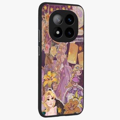 Magical Tangled Dream Glass Case upright view showcasing enchanting artistic artwork with dreamy fantasy theme.