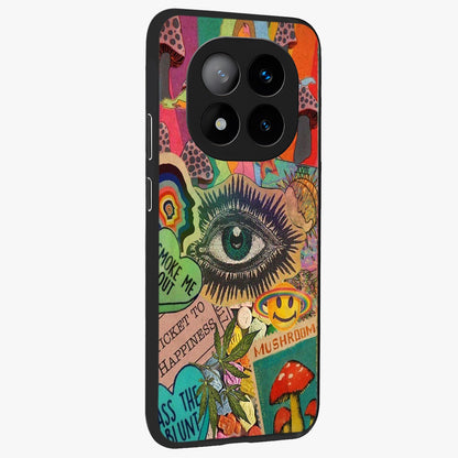 Mystic Eye Wonderland Glass Case upright view showcasing symbolic eye artwork with mysterious fantasy theme.