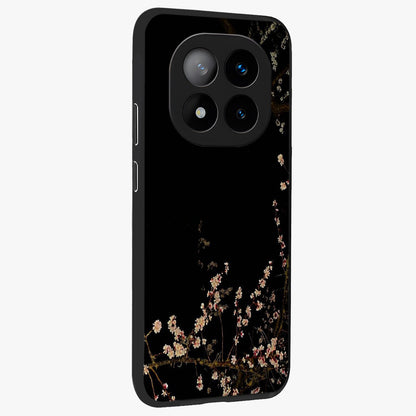 Petal Moon Light With Custom Name Glass Case upright view showcasing elegant floral moon artwork with personalized aesthetic.