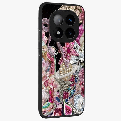 Starlit Jewel Dream Glass Case upright view showcasing radiant star inspired artwork with magical night theme.