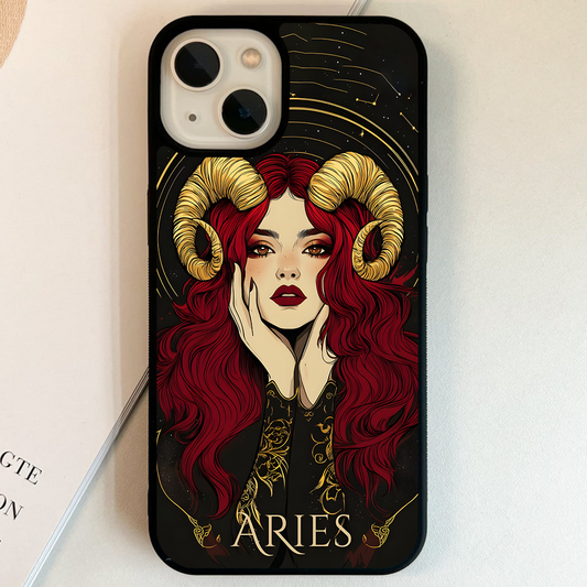 Zodiac Aries Glass Case