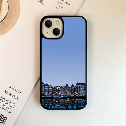 Amsterdam Night Glass Case