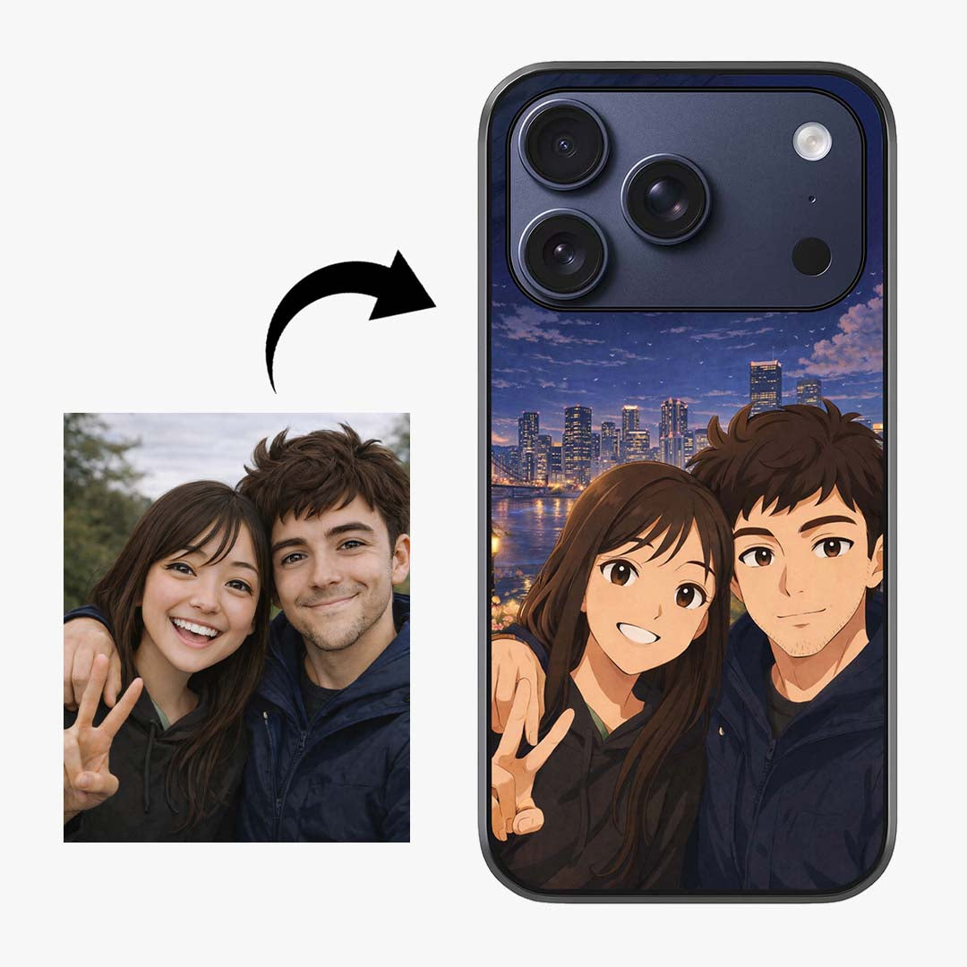 Custom Personalised Art Photo Glass Case
