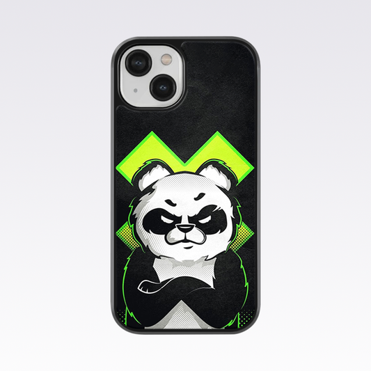 Angry Panda Glass Case