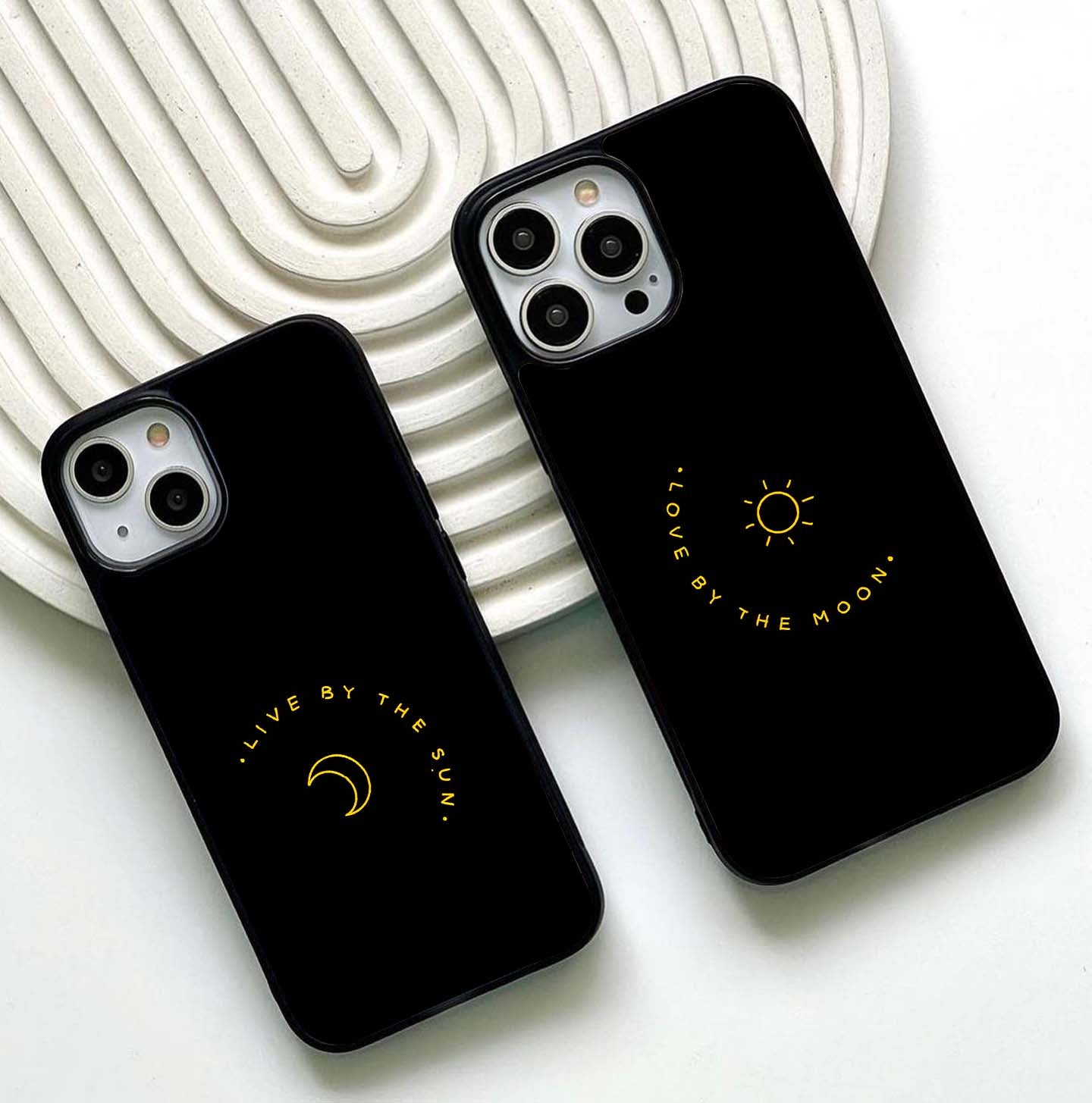 Sun & Moon Couples Glass Case