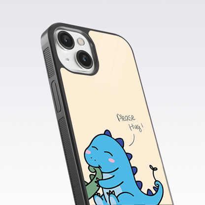 Dragon Hug Me Couple Glass Case