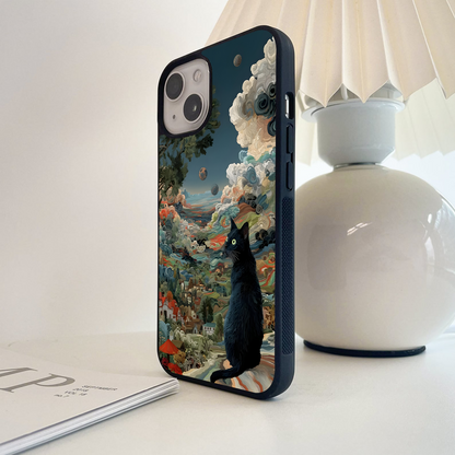 Mystic Cat Valley Glass Case