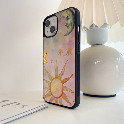 Celestial Cat Dreams Glass Case