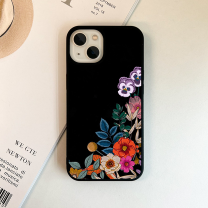 Colorful Floral Wallpaper🦄🎀🌷🌻 Glass Case