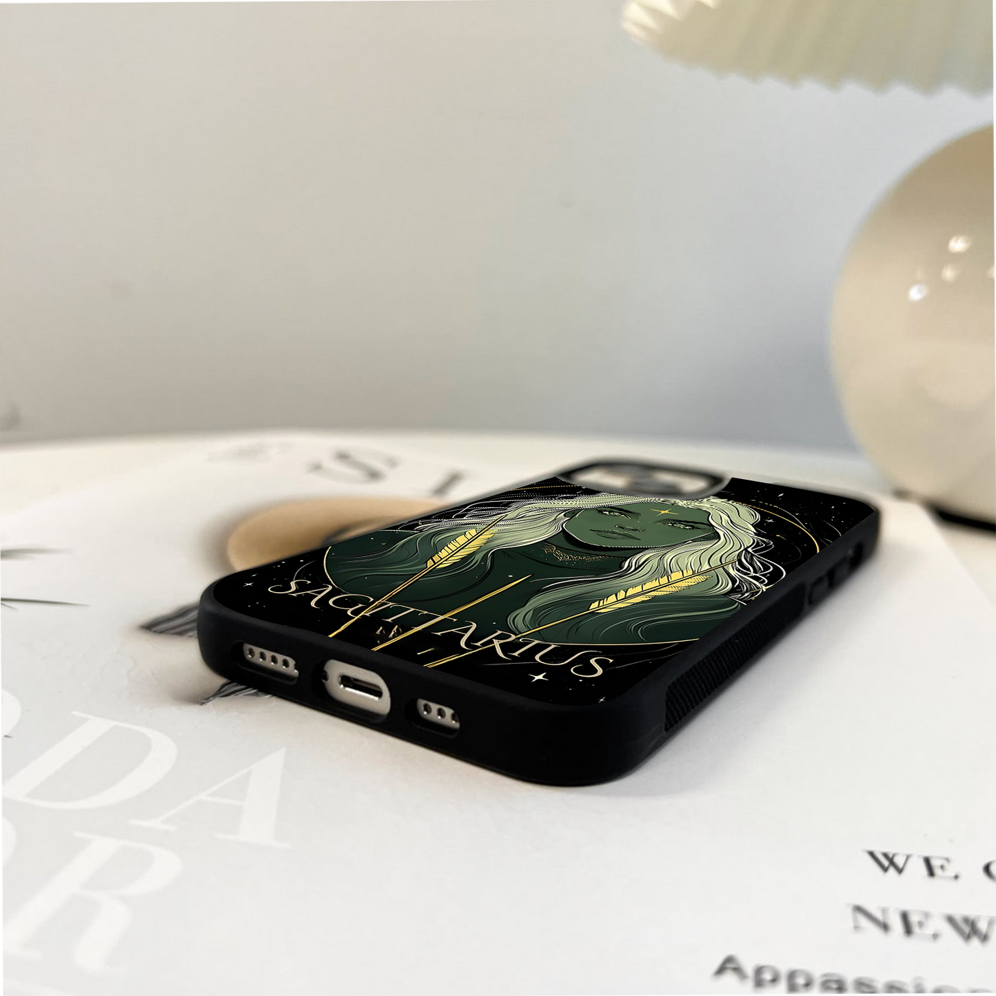 Zodiac Sagittarius Glass Case