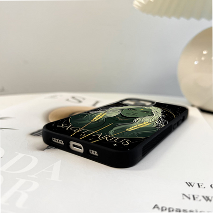 Zodiac Sagittarius Glass Case