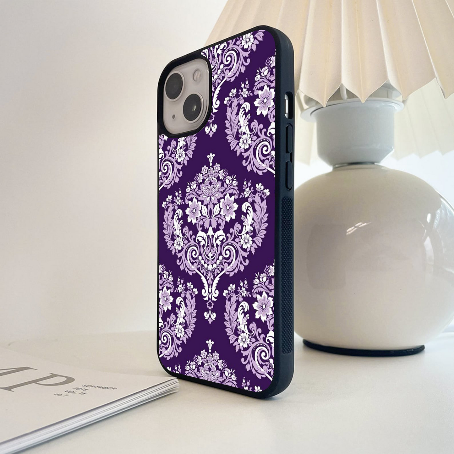 Purple Petal Royale Glass Case