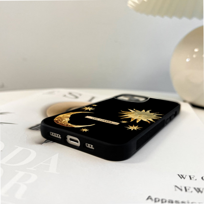 Golden Celestial Charm Glass Case