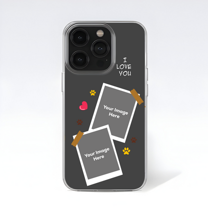 Pet Lover Custom Photo Clear Silicon Case Cover