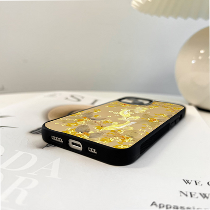 Golden Koi Harmony Glass Case