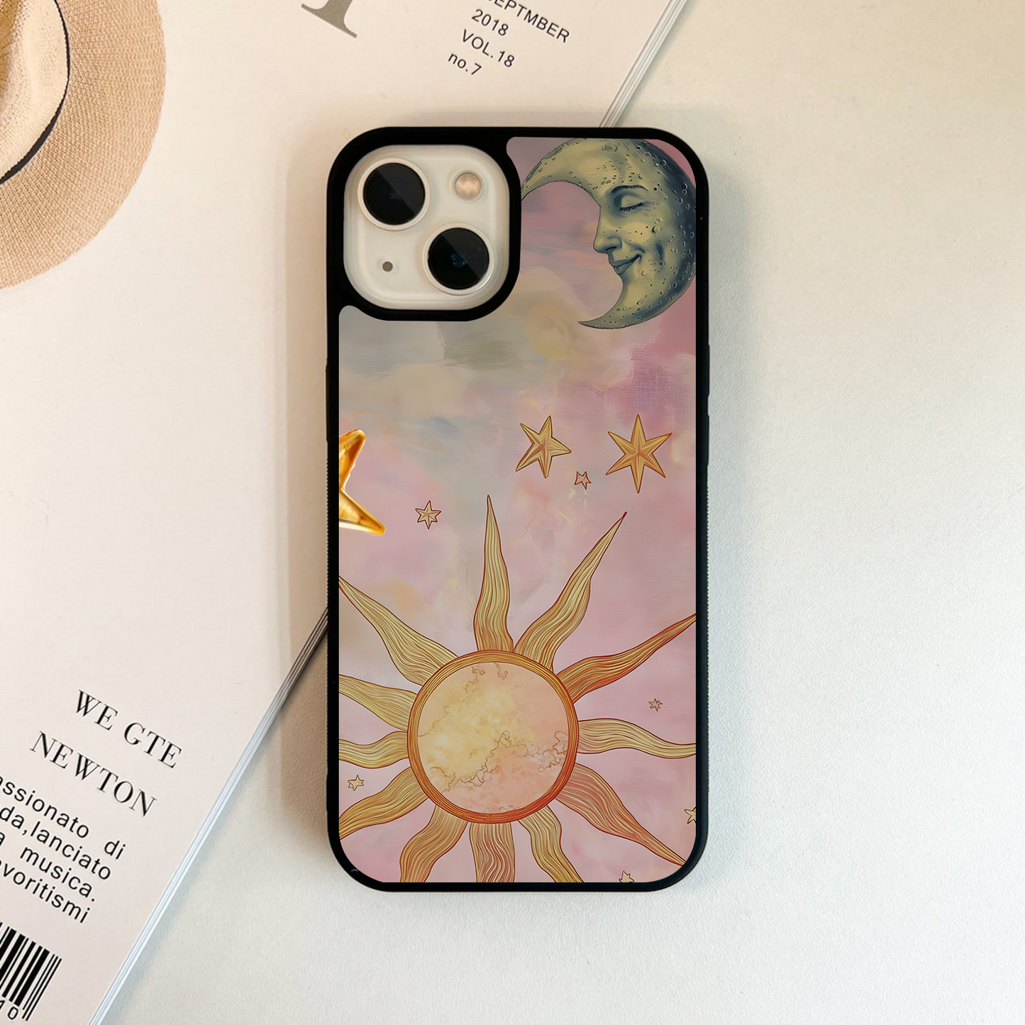 Celestial Cat Dreams Glass Case