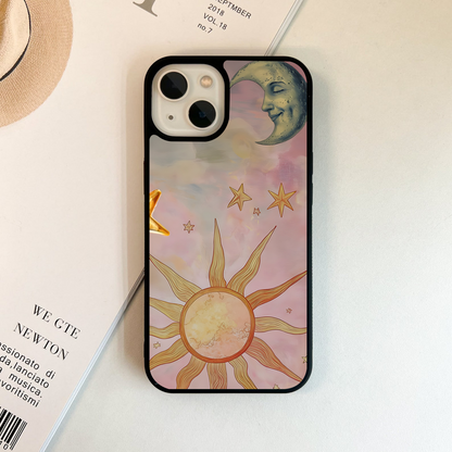 Celestial Cat Dreams Glass Case