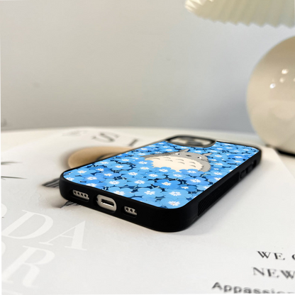 Blue Blossom Totoro Glass Case