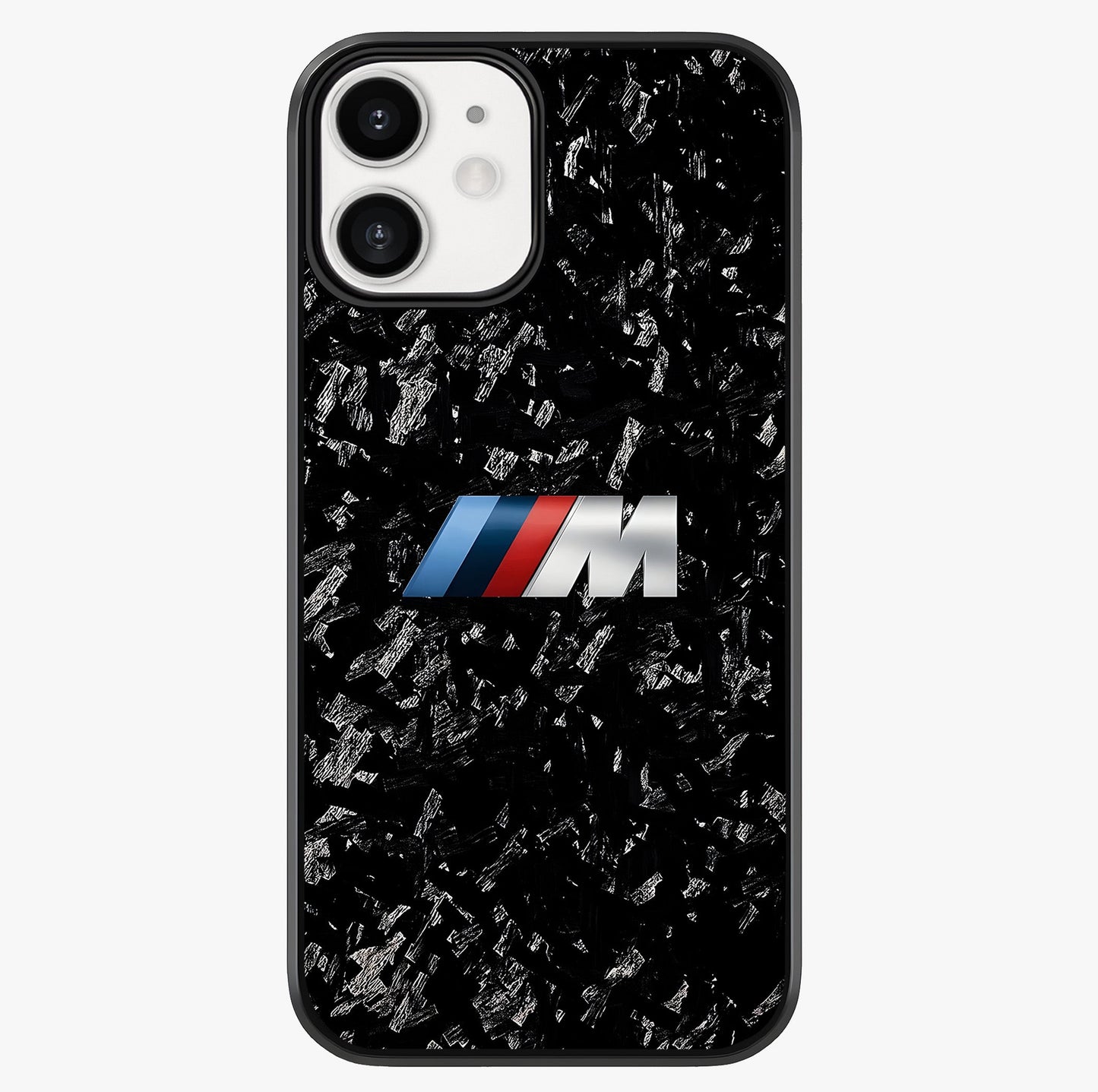 Carbon Speed Mark Glass Case showing full back design in clean flat view with glossy glass finish.
