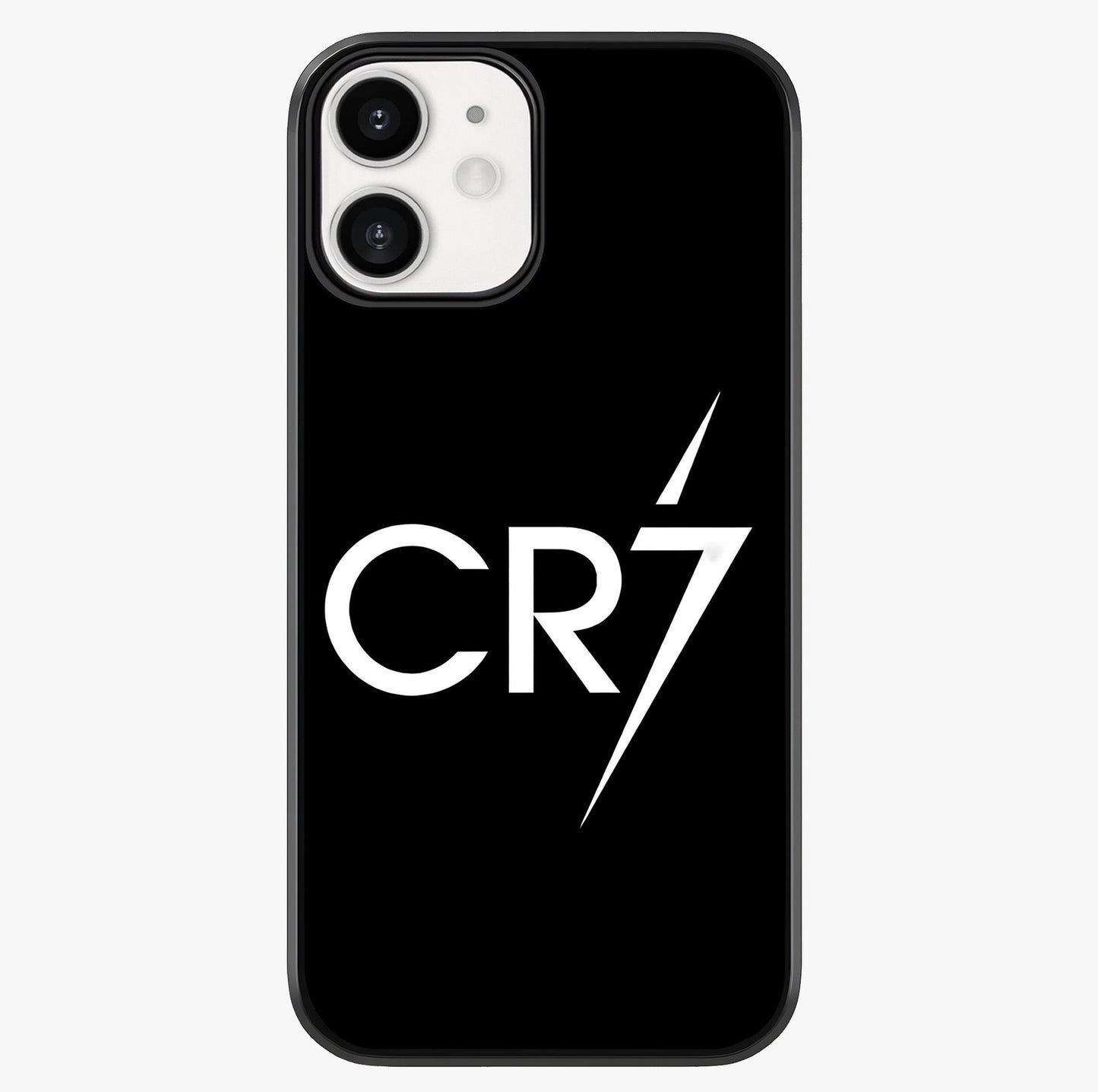 Cr7 Elite Strike Glass Case showing full back design in clean flat view with glossy glass finish.