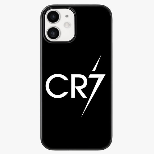 Cr7 Elite Strike Glass Case showing full back design in clean flat view with glossy glass finish.