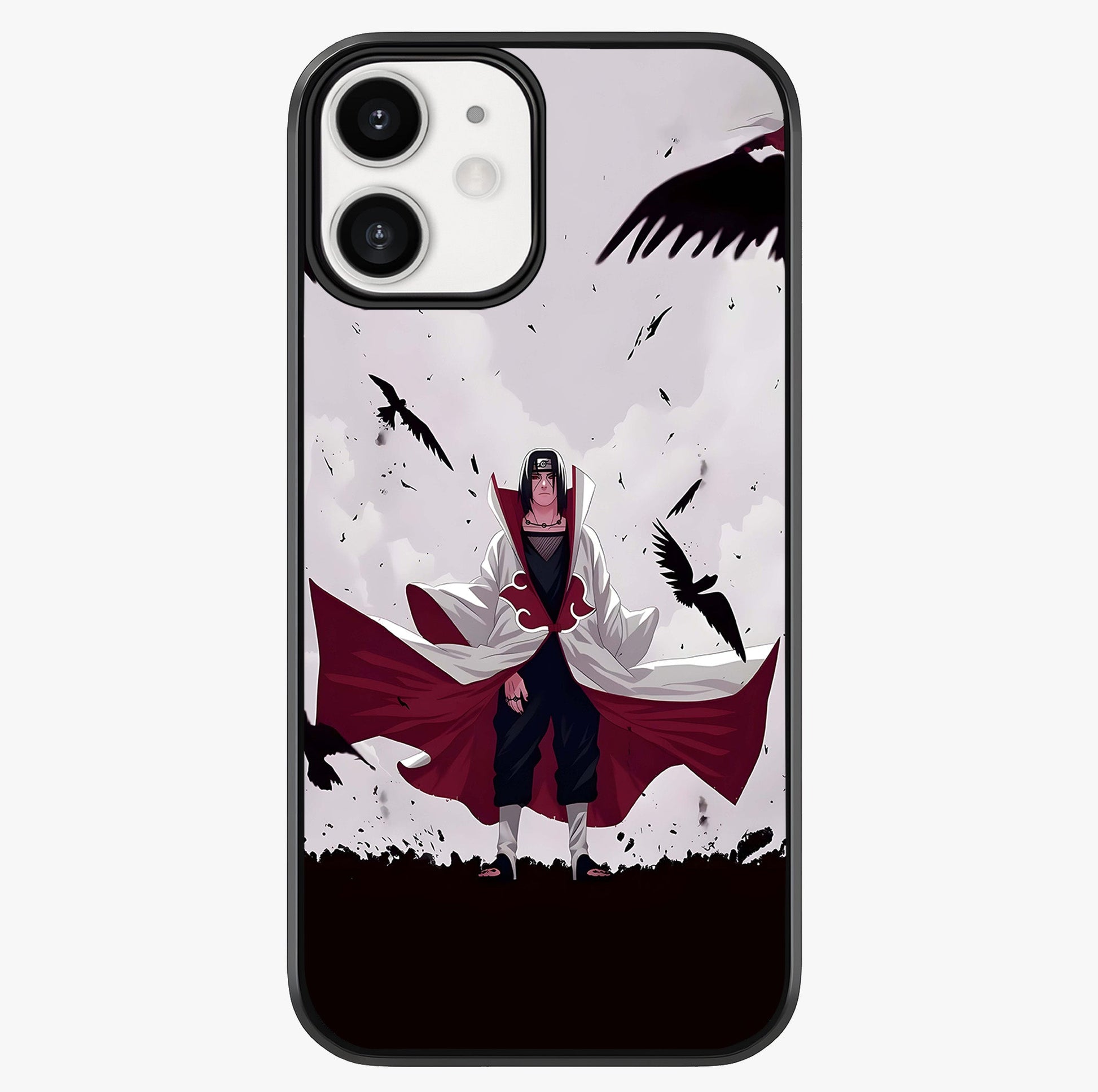 Crimson Crow Ascension Glass Case showing full back design in clean flat view with glossy glass finish.
