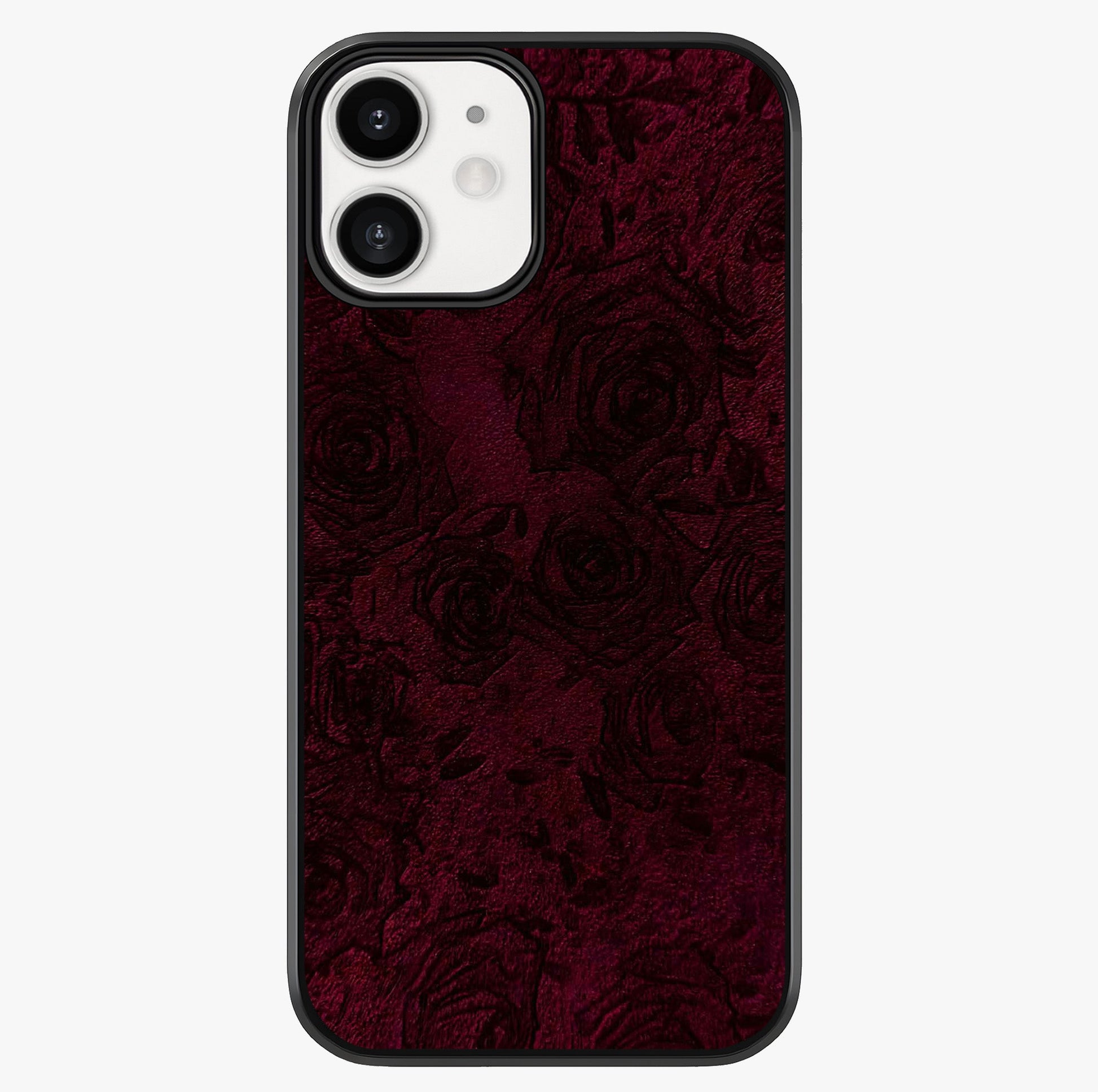 Crimson Fade Flow Glass Case showing full back design in clean flat view with glossy glass finish.