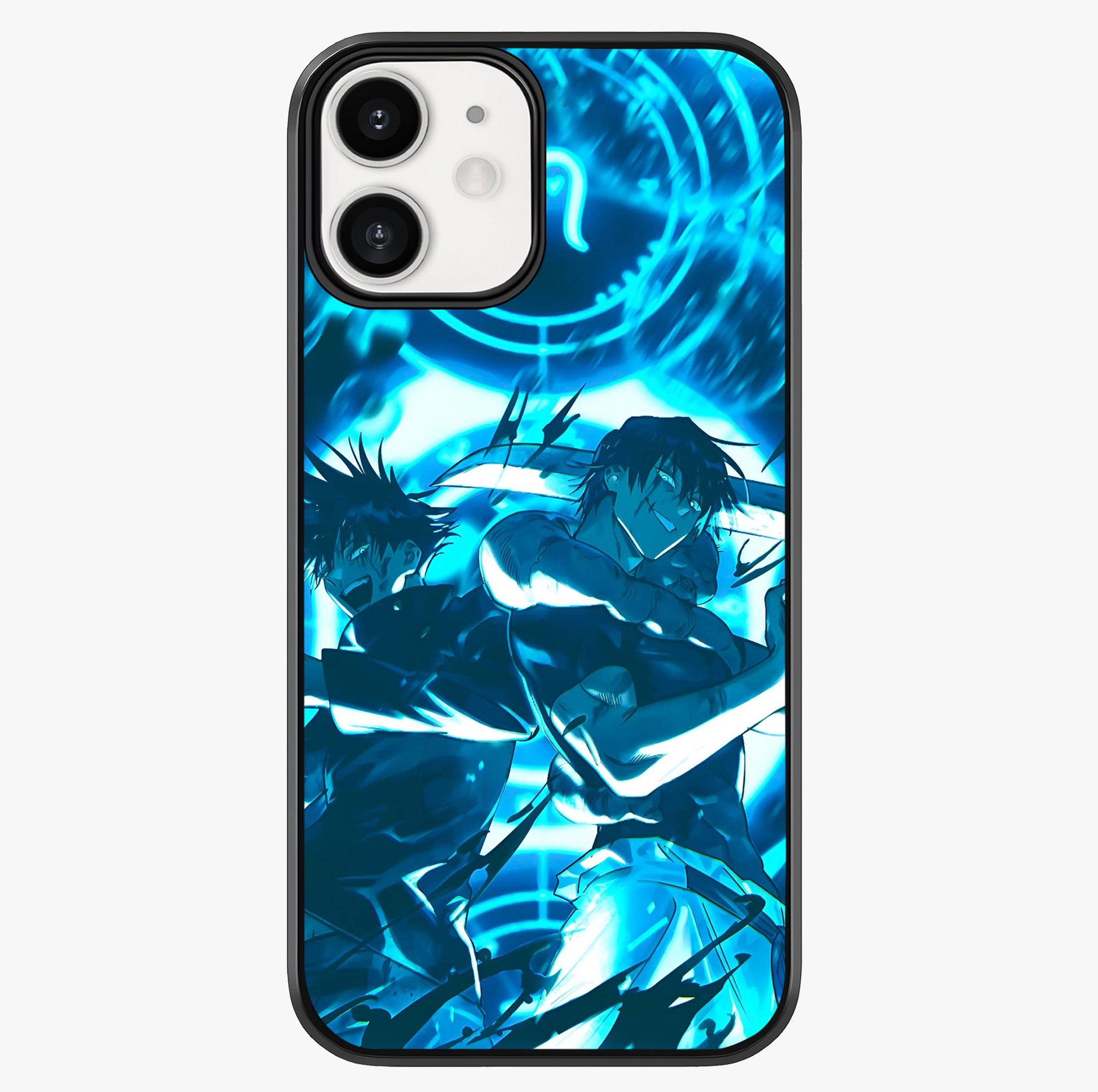 Cursed Energy Clash Glass Case showing full back design in clean flat view with glossy glass finish.