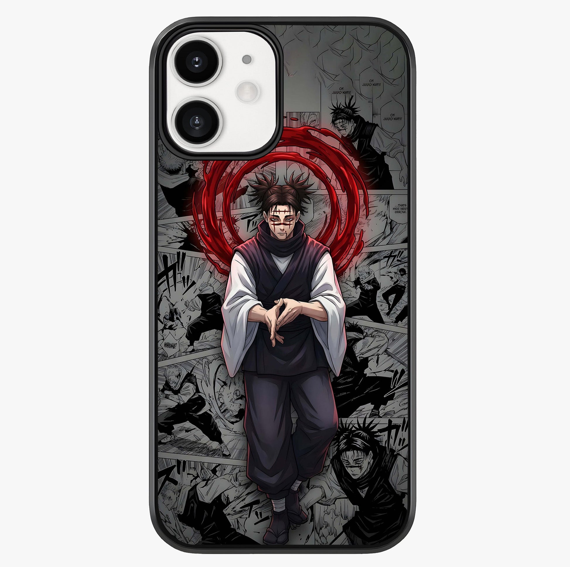 Cursed Ritual Ascension Glass Case showing full back design in clean flat view with glossy glass finish.
