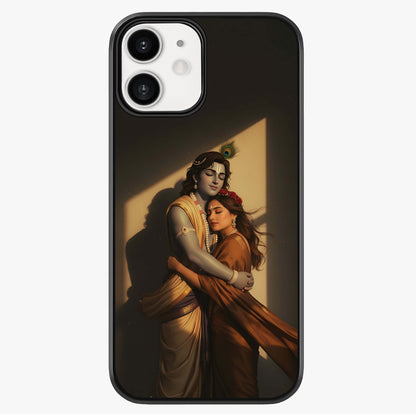 Divine Eternal Love Glass Case showing full back design in clean flat view with glossy glass finish.