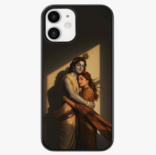 Divine Eternal Love Glass Case showing full back design in clean flat view with glossy glass finish.