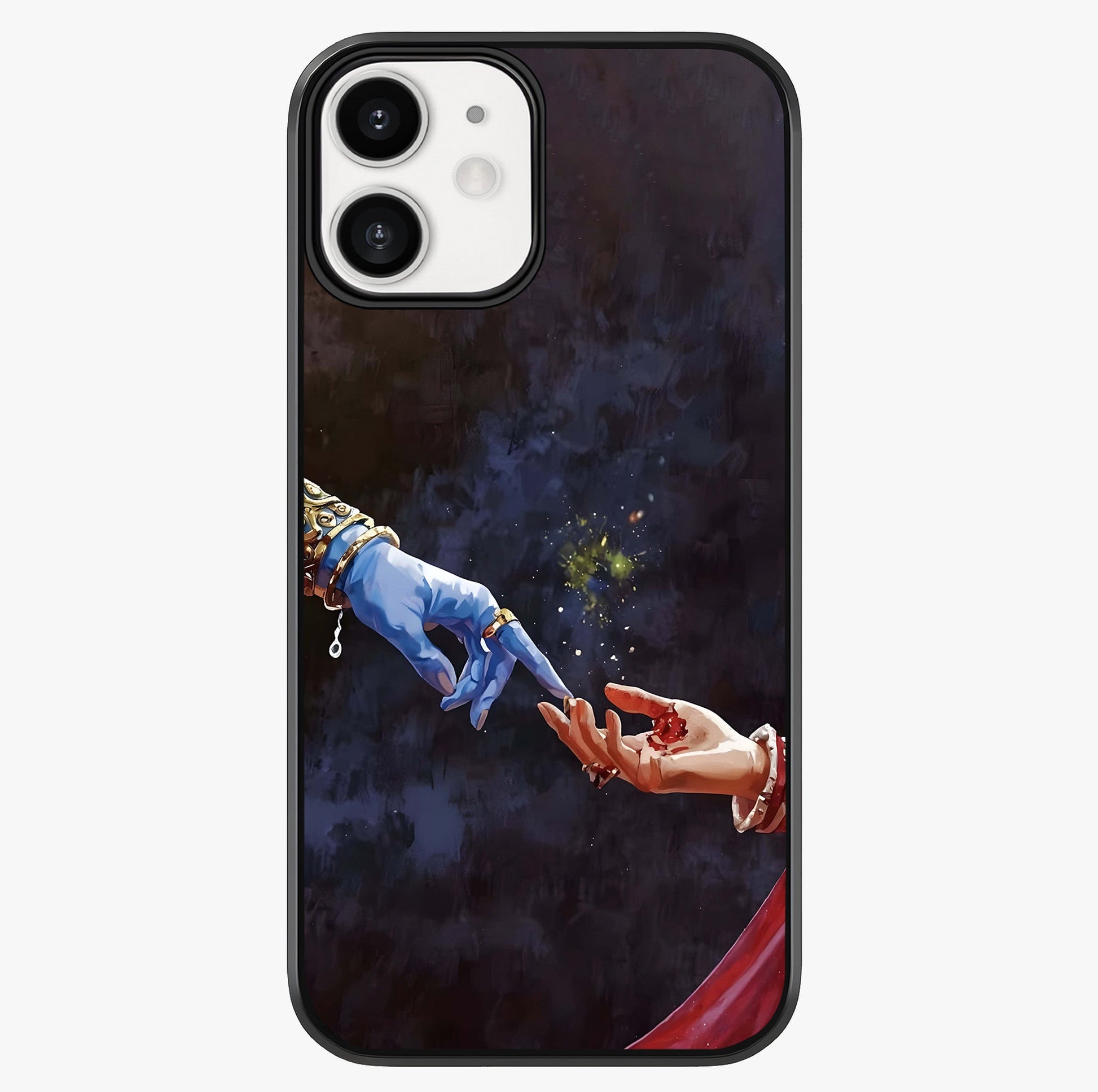 Divine Touch Eternal Glass Case showing full back design in clean flat view with glossy glass finish.