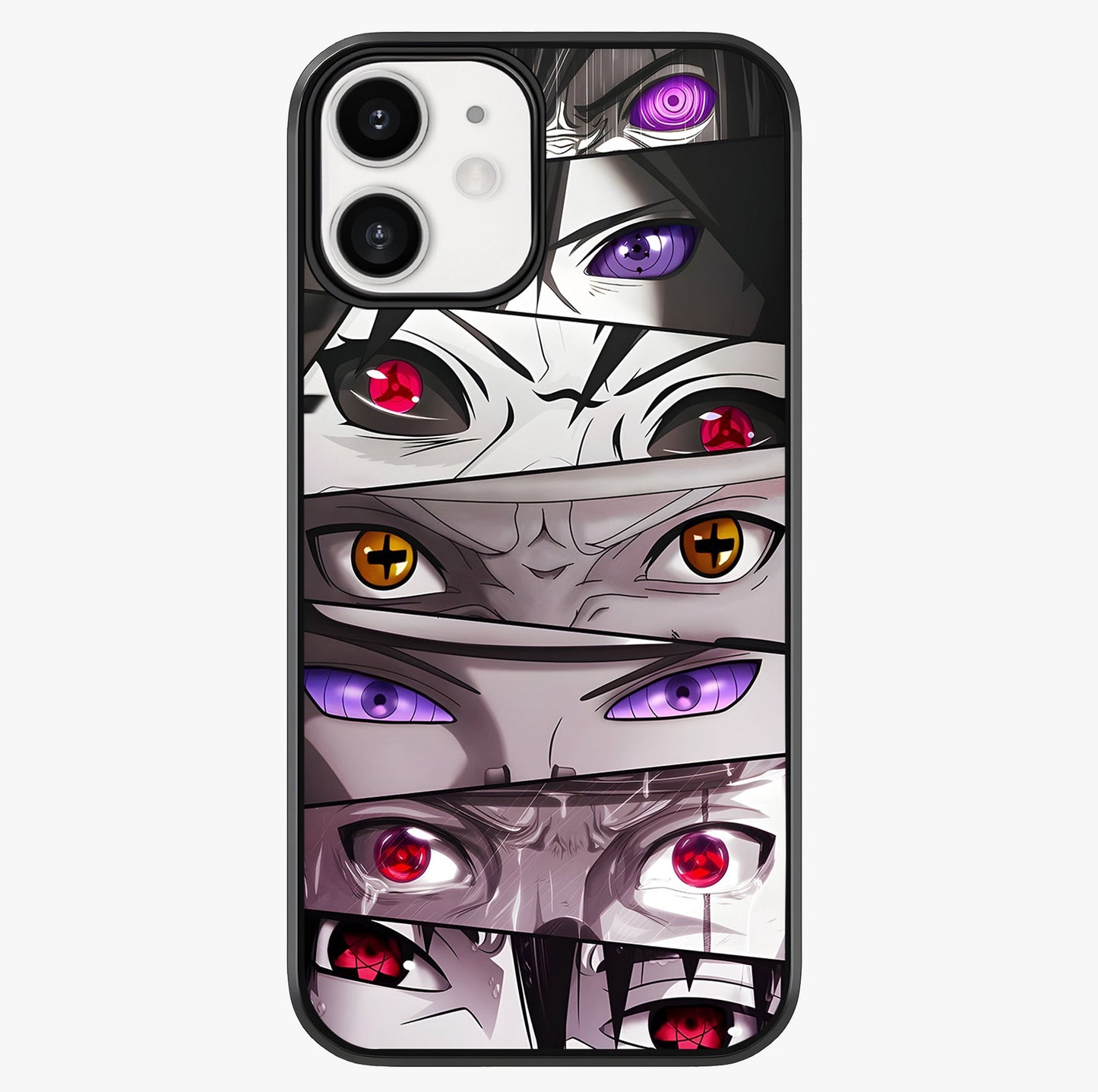 Eyes Of Destiny Glass Case showing full back design in clean flat view with glossy glass finish.