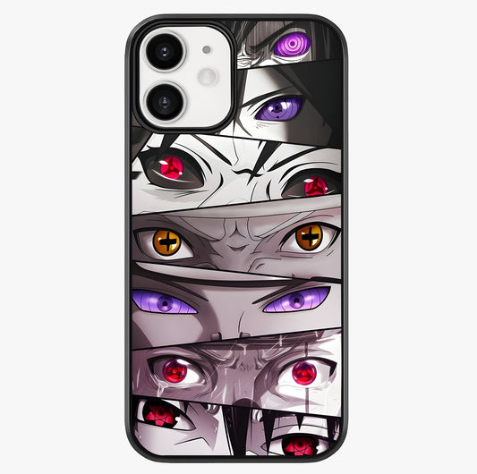 Eyes Of Destiny Glass Case showing full back design in clean flat view with glossy glass finish.