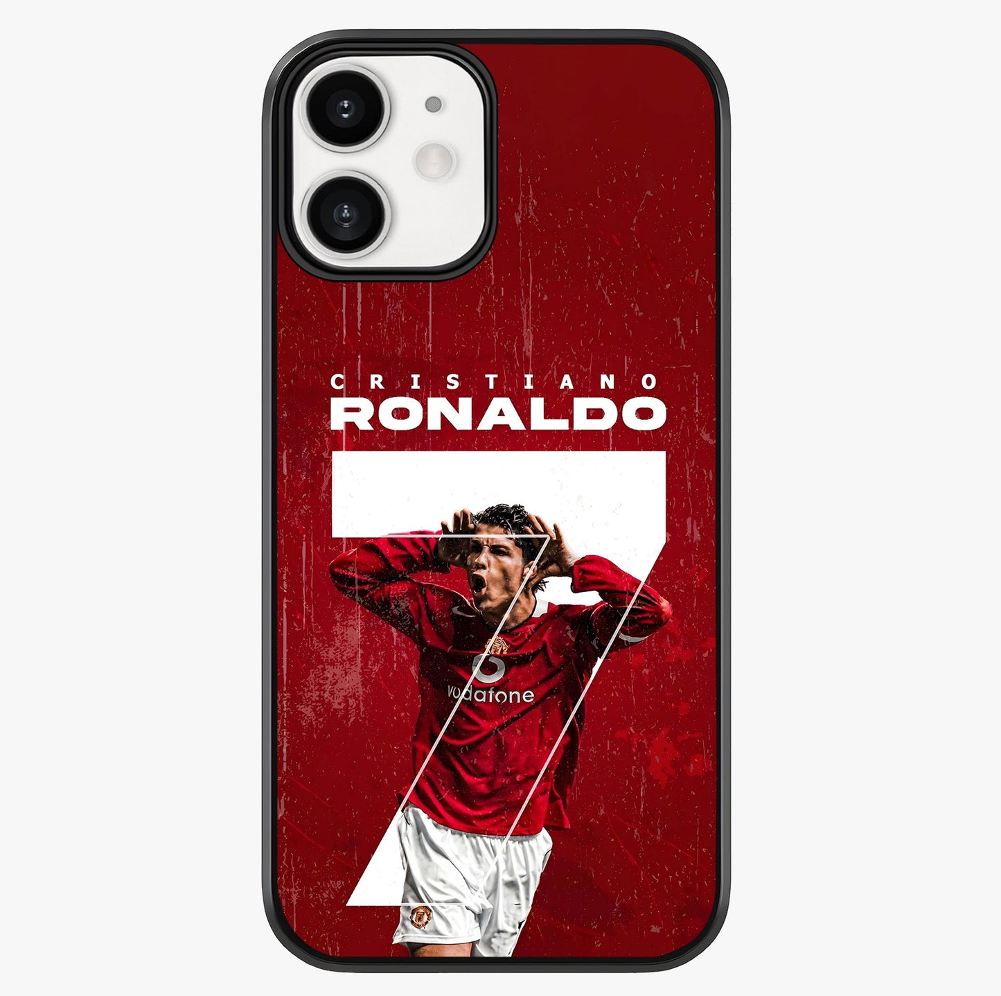 Goal Celebration Legacy Glass Case showing full back design in clean flat view with glossy glass finish.