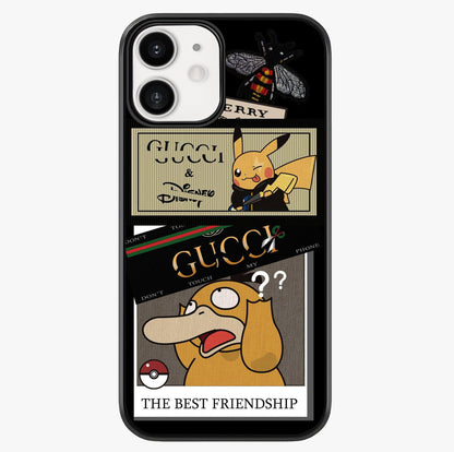 Gucci Play Mashup Glass Case showing full back design in clean flat view with glossy glass finish.