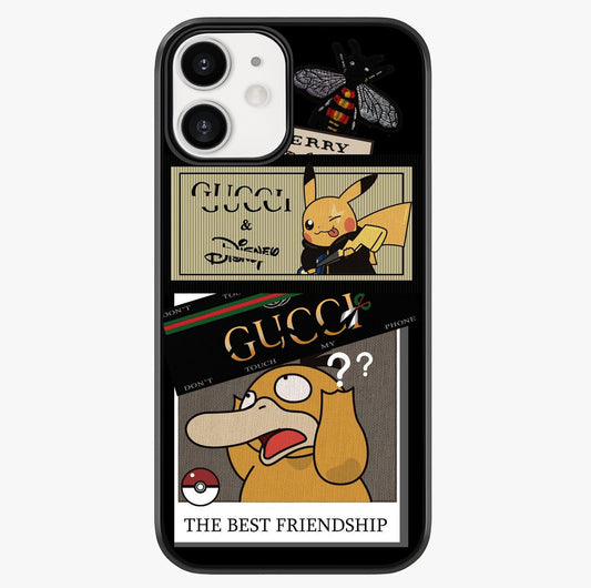 Gucci Play Mashup Glass Case showing full back design in clean flat view with glossy glass finish.