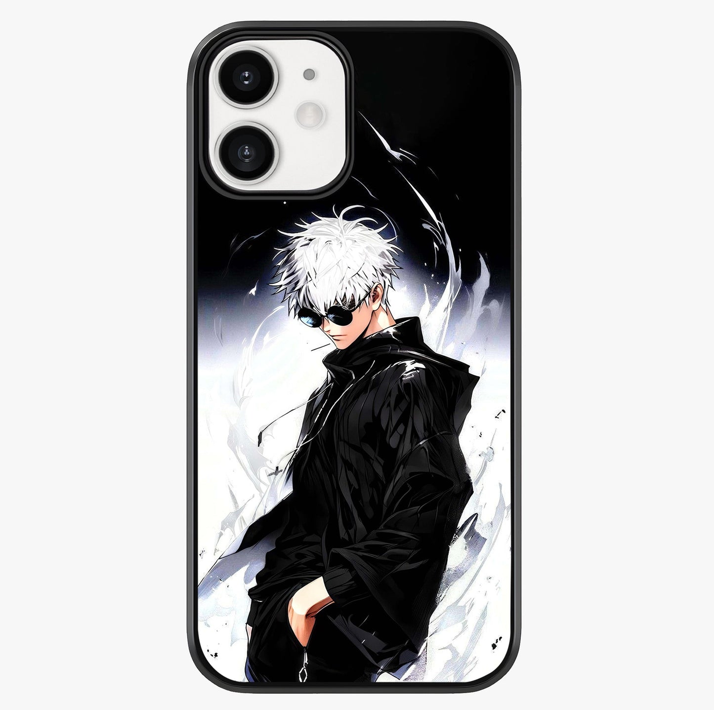 Limitless Shadow King Glass Case showing full back design in clean flat view with glossy glass finish.