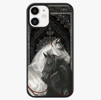 Majestic Ride Legacy Glass Case showing full back design in clean flat view with glossy glass finish.
