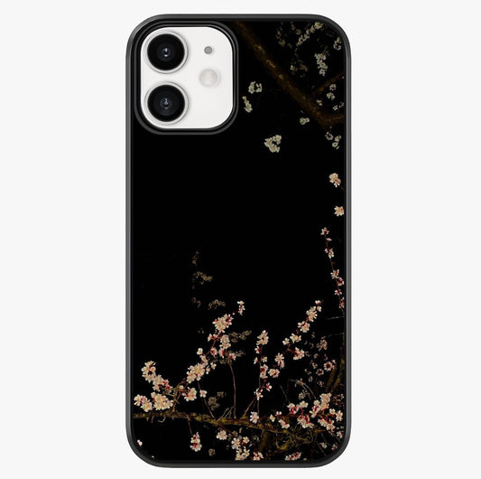 Petal Moon Light With Custom Name Glass Case showing full back design in clean flat view with glossy glass finish.