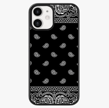 Retro Rebel Threads Glass Case showing full back design in clean flat view with glossy glass finish.