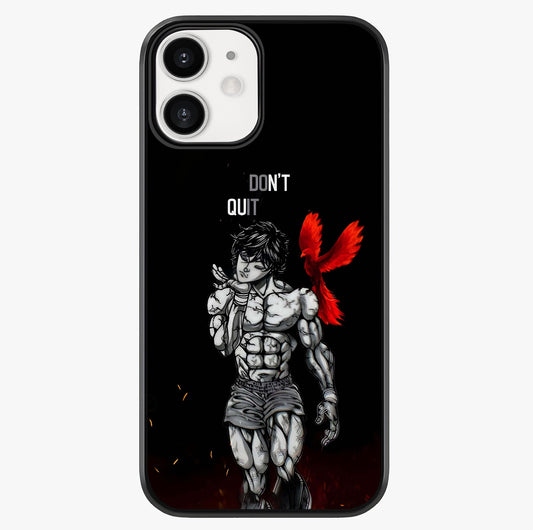 Rise Beyond Limits Glass Case showing full back design in clean flat view with glossy glass finish.