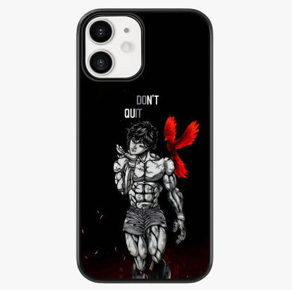 Rise Beyond Limits Glass Case showing full back design in clean flat view with glossy glass finish.