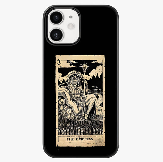 The Empress Glass Case showing full back design in clean flat view with glossy glass finish.